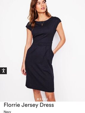 NWT Boden Navy Florrie Midi Dress